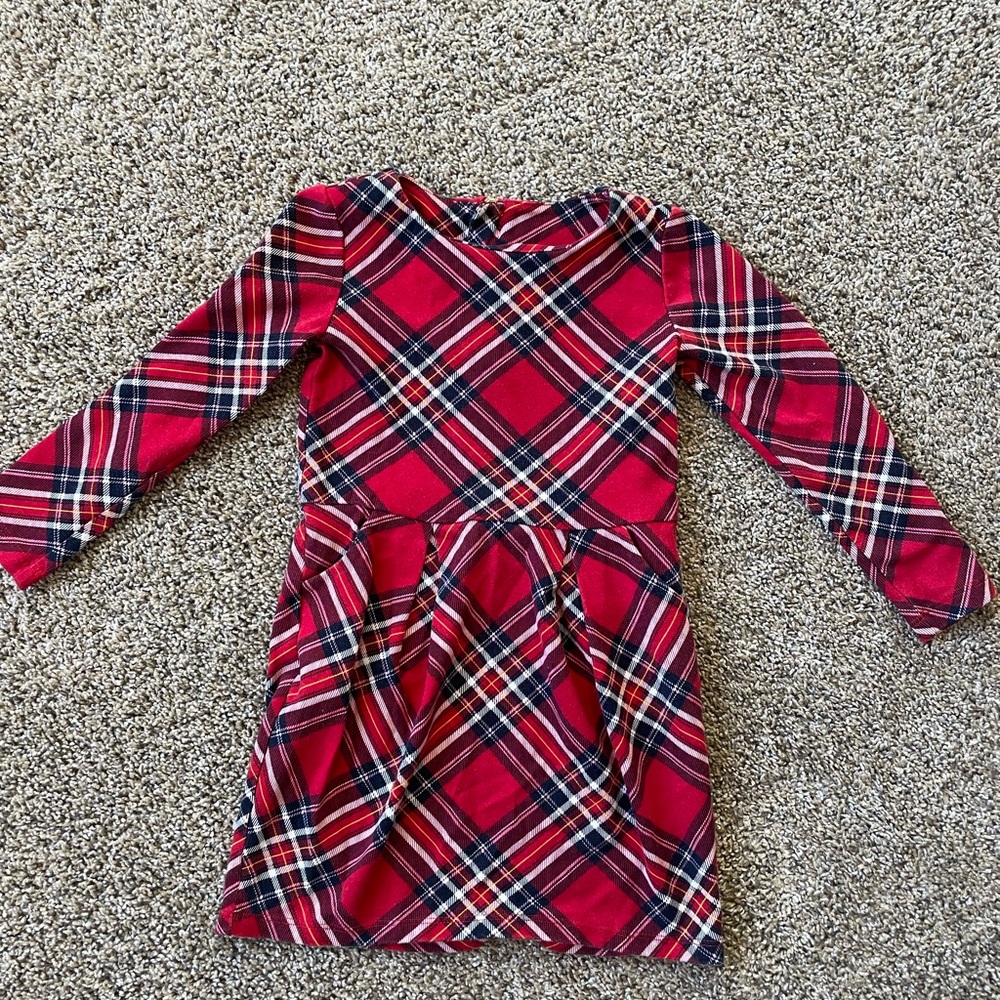 Plaid girls dress